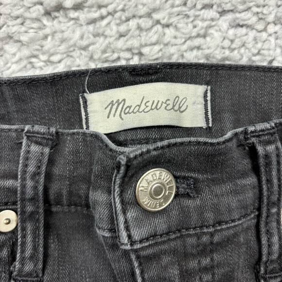 Madewell Jeans Womens 26 High Rise Skinny Black Basic Raw Hem Classic Night Out - Picture 2 of 4